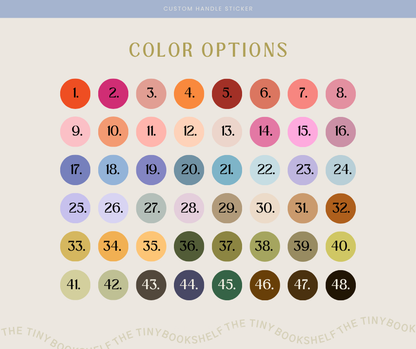 Custom Name Handle Sticker