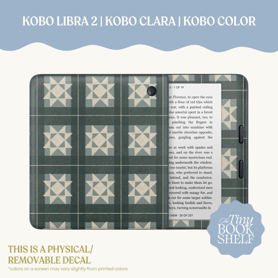 Physical Kindle & Kobo Decals | Cottage Stitch