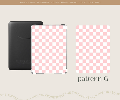 Checkered V2 Kindle Insert Cards