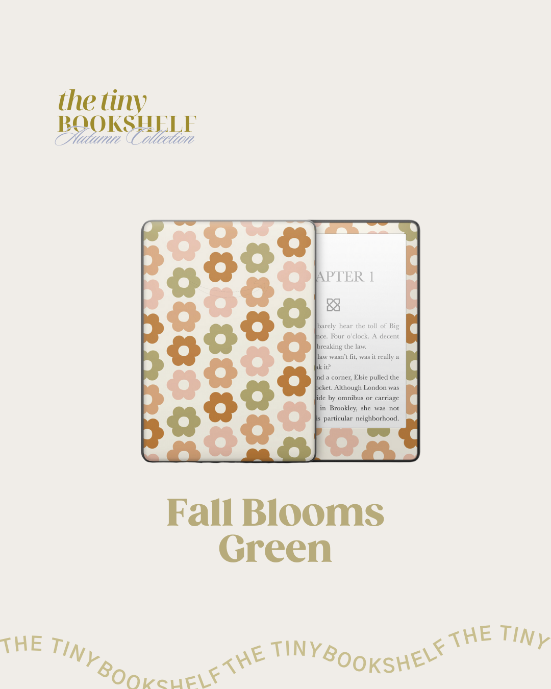 Fall Blooms Green Decal Art