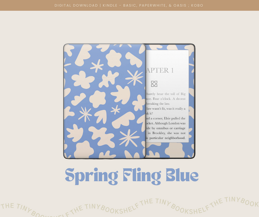 Spring Fling Blue Decal Art