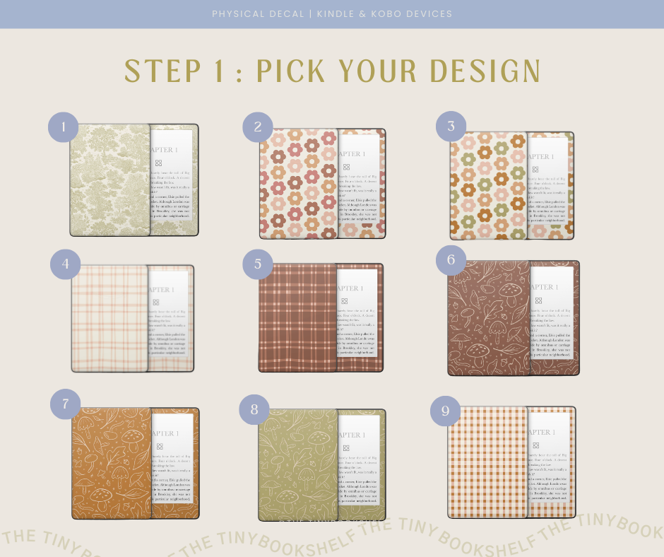 Physical Kindle & Kobo Decals | Fall Designs