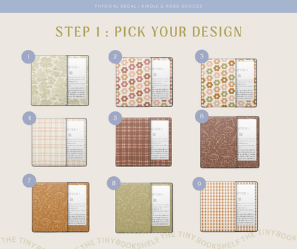 Physical Kindle & Kobo Decals | Fall Designs