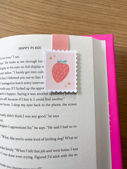 Strawberry Stamp | Magnetic Bookmark