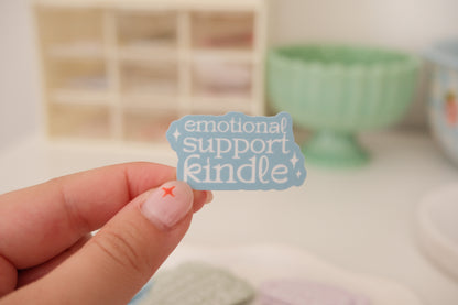 Emotional Support Kindle Sticker