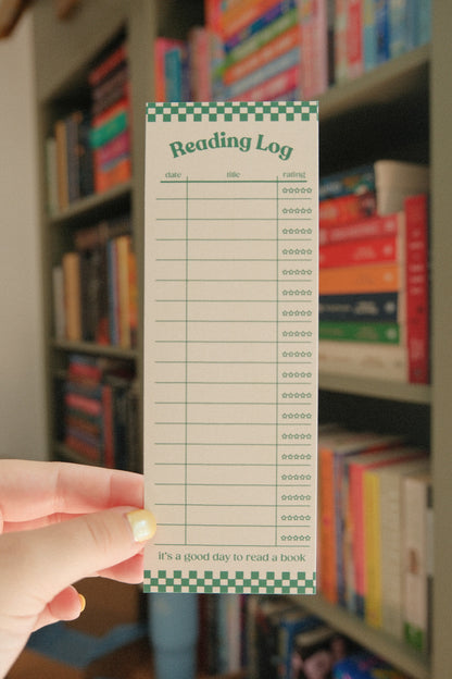 Reading Log Bookmark