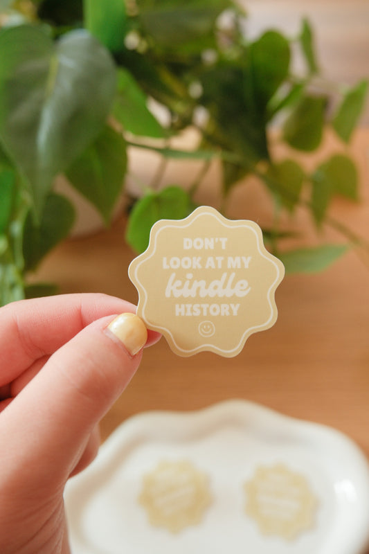 Kindle History Sticker | Fall Sticker