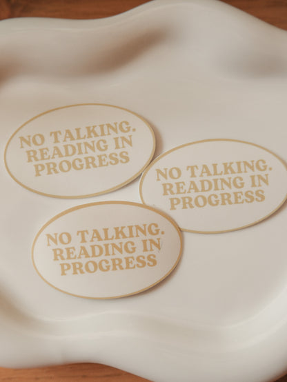 Reading In Progress Sticker | Fall Sticker