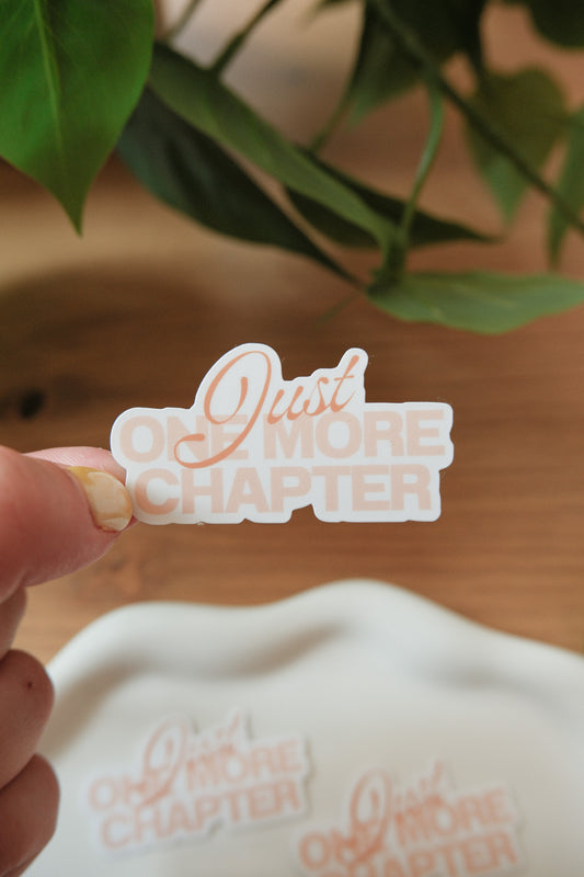 Just One More Chapter Sticker | Fall Sticker