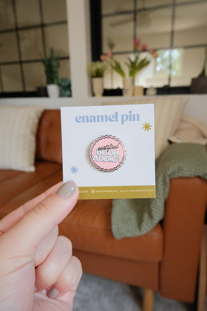 Certified Book Addict  Enamel Pin