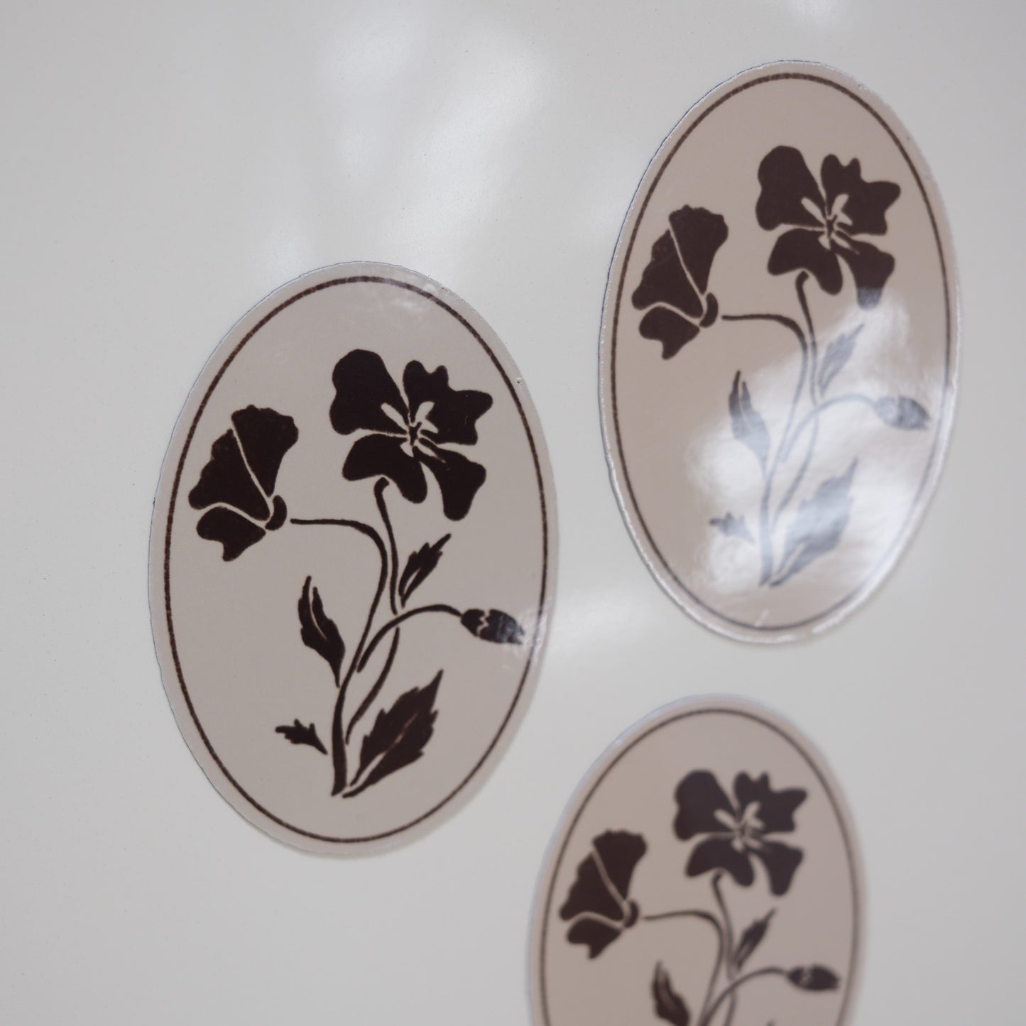 Oval Floral Magnet