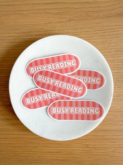 Busy Reading Sticker
