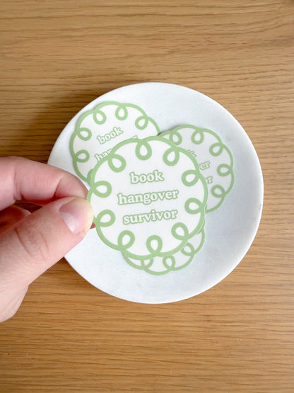 Book Hangover Survivor Sticker