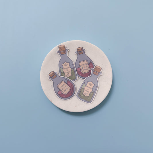 Magic Potion Bookish Tropes Stickers
