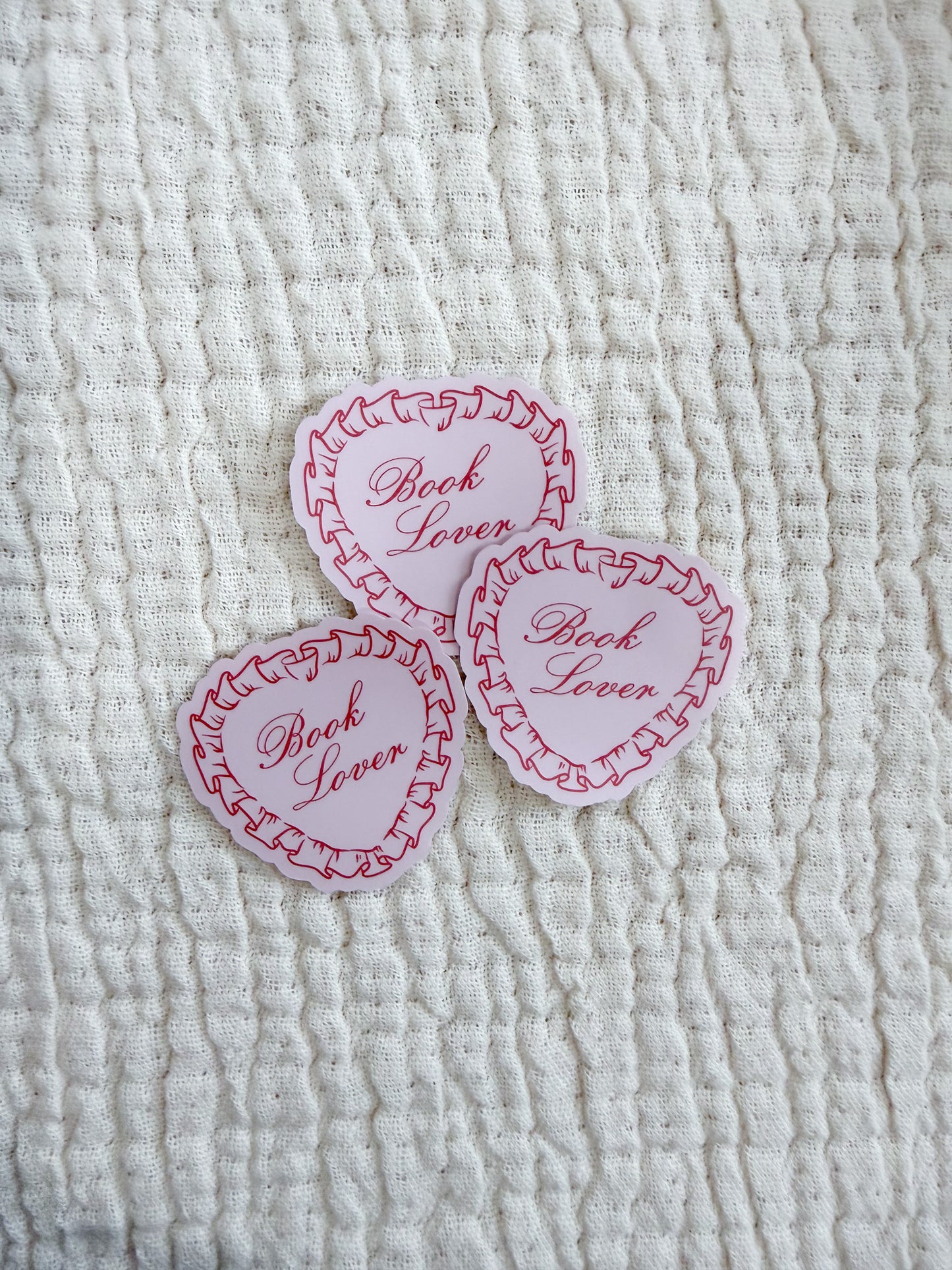 Book Lover Doily Sticker