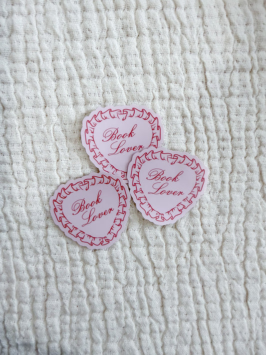 Book Lover Doily Sticker