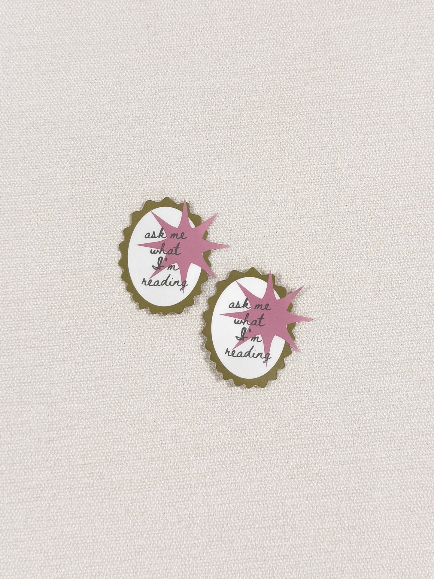 Ask Me What I'm Reading Sticker