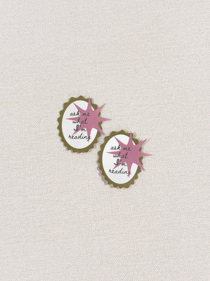 Ask Me What I'm Reading Sticker