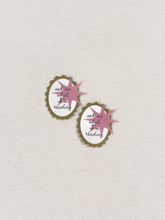 Ask Me What I'm Reading Sticker