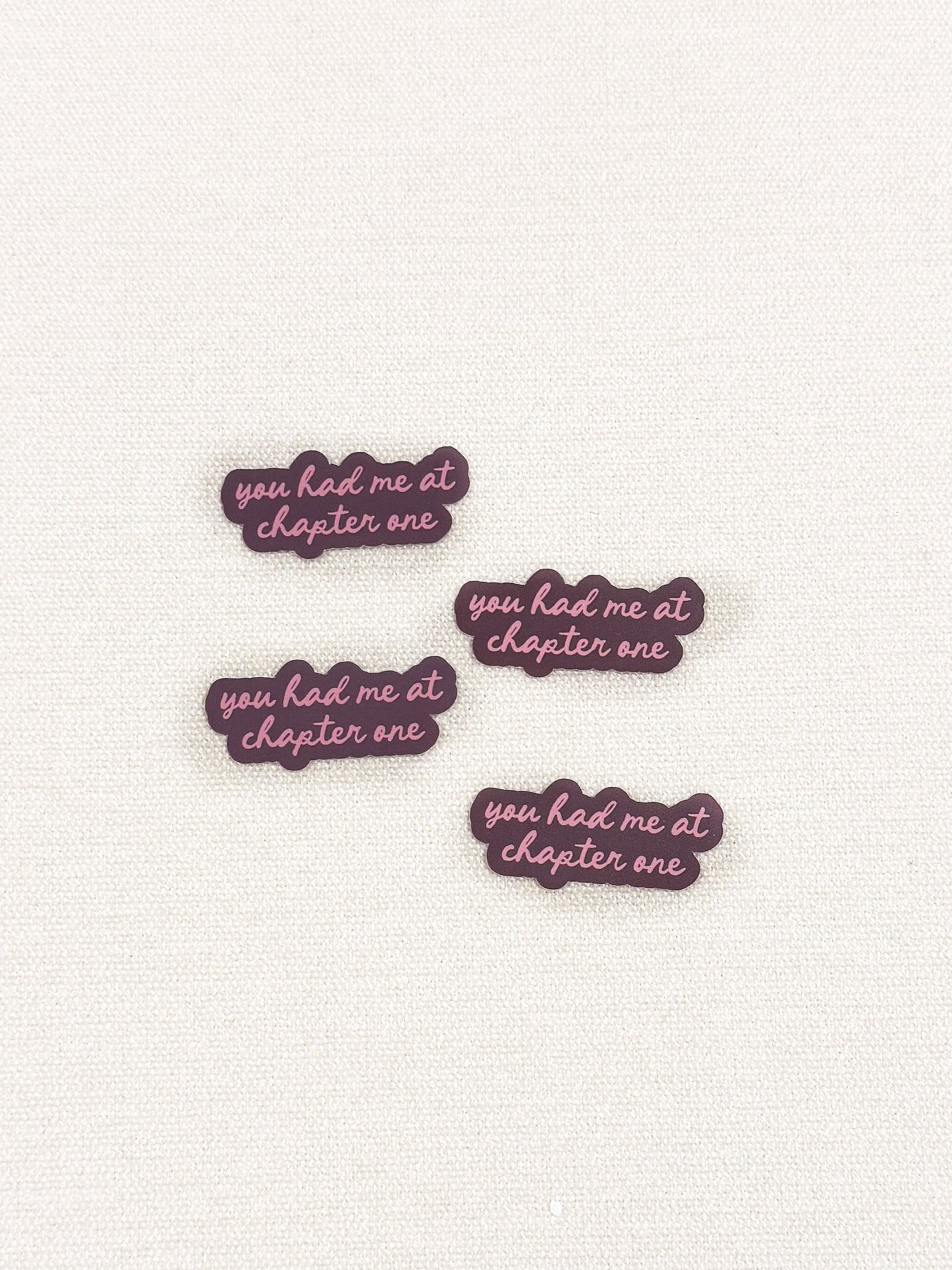 You Had Me at Chapter One Sticker