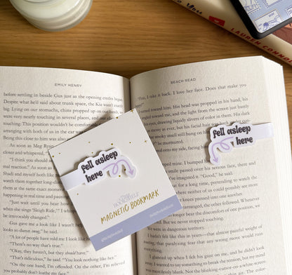 Fell Asleep Here Side | Magnetic Bookmark