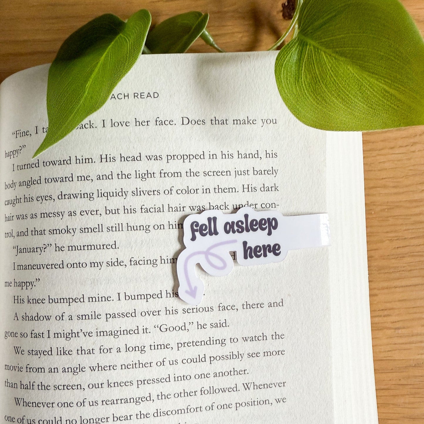 Fell Asleep Here Side | Magnetic Bookmark