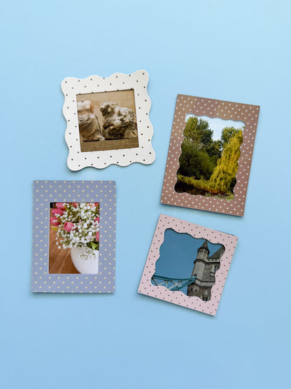 Mini Magnetic Photo Frames - Set of 4