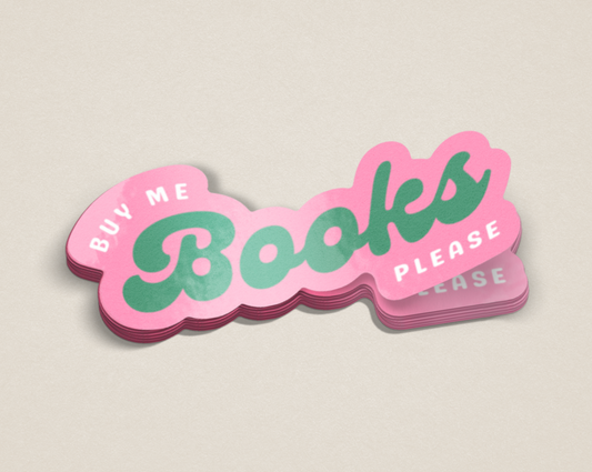 Buy Me Books Sticker