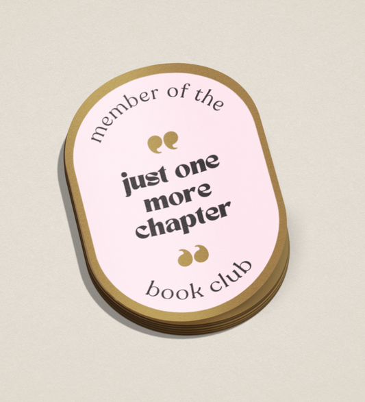 One More Chapter Book Club Sticker