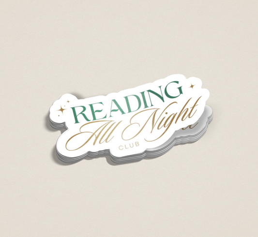 Up All Night Reading Sticker