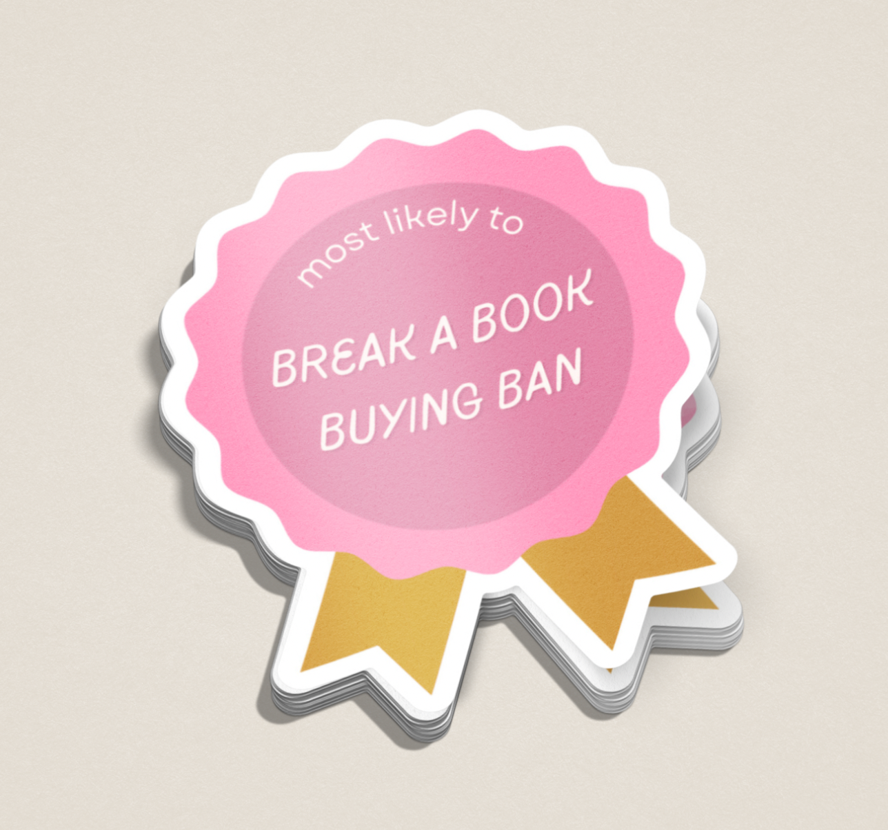 Book Buying Ban Sticker