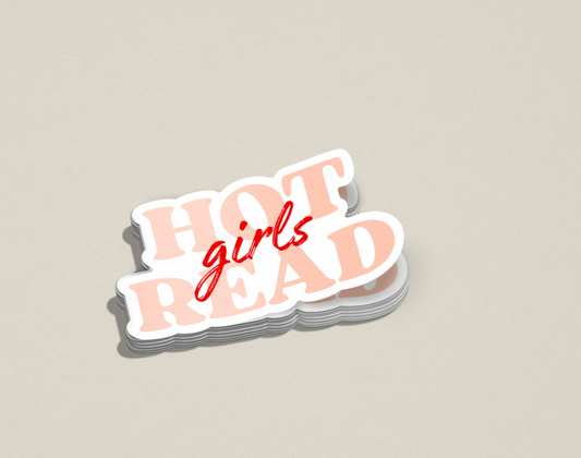 Hot Girls Read Sticker