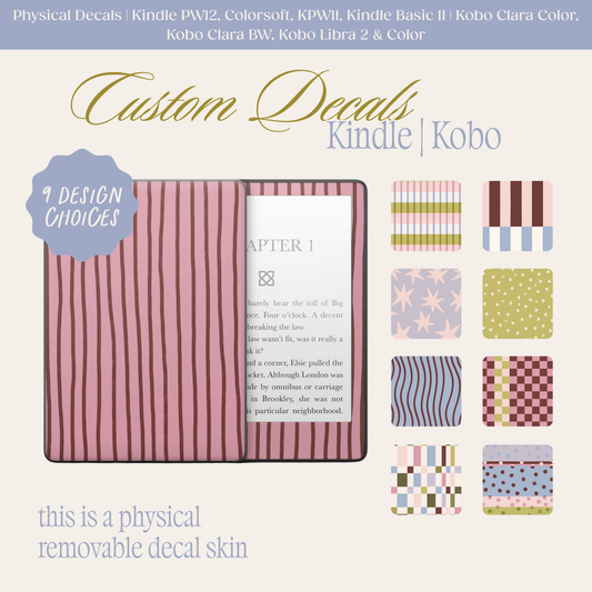 Physical Kindle & Kobo Decals | Whimsical Spring Collection