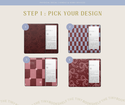 Physical Kindle & Kobo Decals | Hopeless Romantic Collection