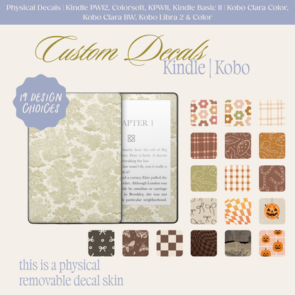 Physical Kindle & Kobo Decals | Fall Designs